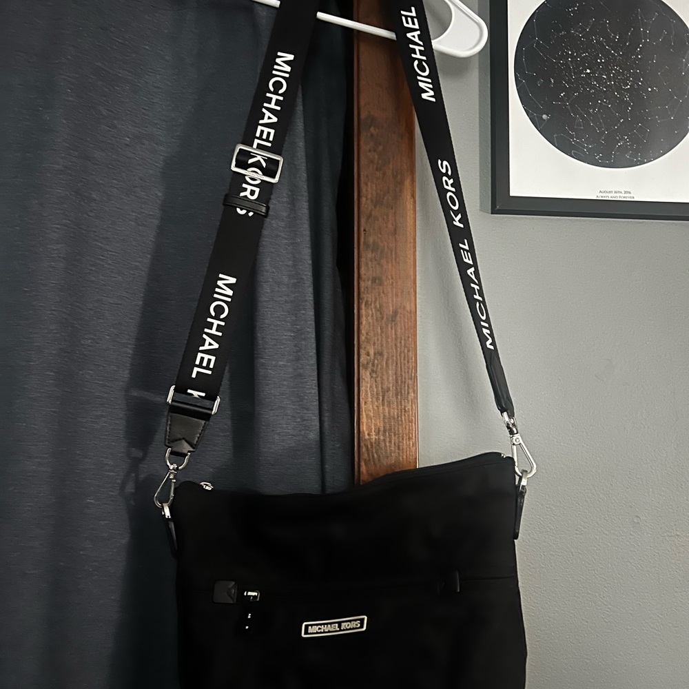 Michael Kors Black Messenger Bag - Picture 2 of 2